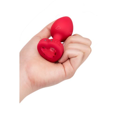 vibrating-heart-shape-jewel-plug-ml-red