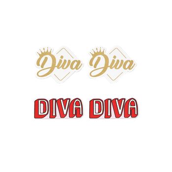 2-paar tepelstickers - Diva