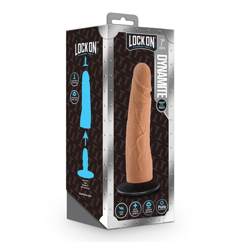 lock-on-dynamite-7-inch-dildo-with-suction-cup-adapter-mocha