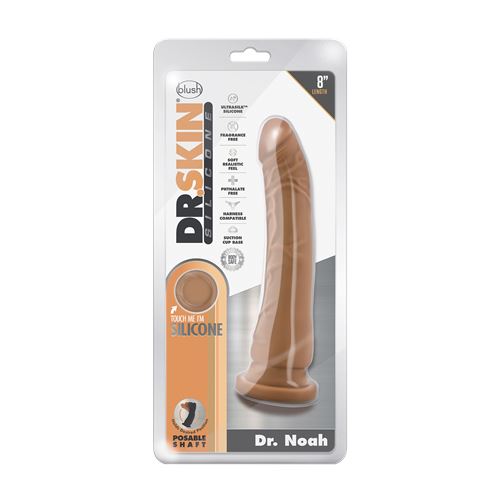 dr.-skin-silicone-dr.-noah-8-inch-dong-with-suction-cup-mocha