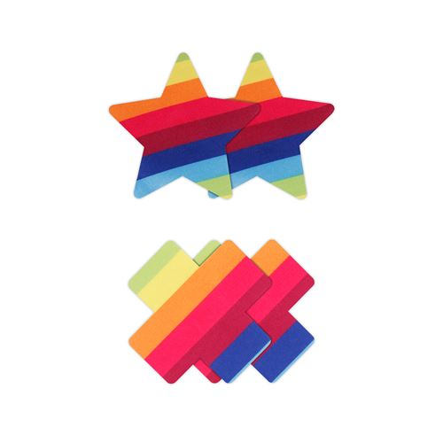 pretty-pasties-pride-cross-and-star-rainbow-2-pair