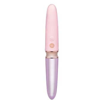 Lipstick - Dubbelzijdige siliconen & glazen vibrator