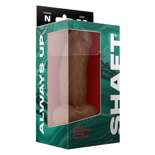 shaft-model-n-7.5-inch-liquid-silicone-dong-with-balls-oak