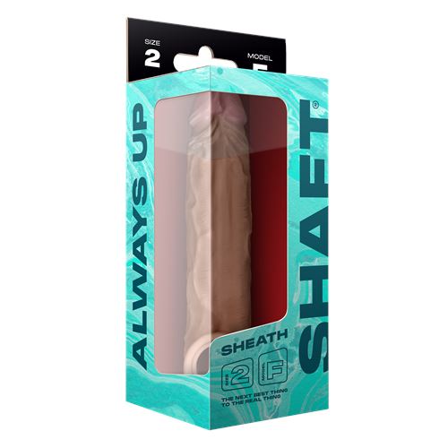 shaft-sheath-model-f-6.9-inch-liquid-silicone-sleeve-oak