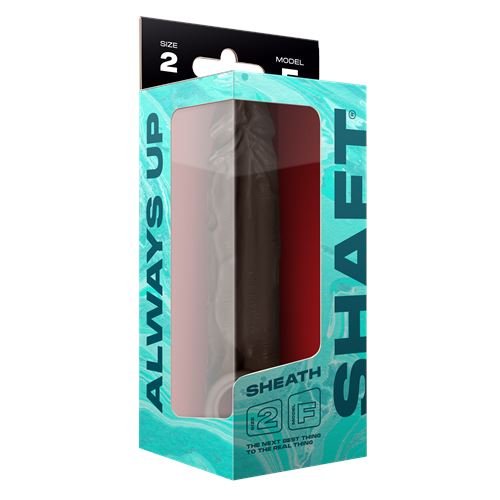 shaft-sheath-model-f-6.9-inch-liquid-silicone-sleeve-mahogany