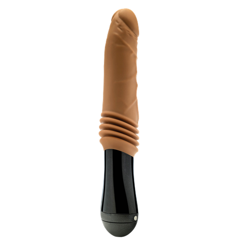 Dr. Skin Silicone Dr. Arthur Thrusting Gyrating Vibrating Dildo Tan