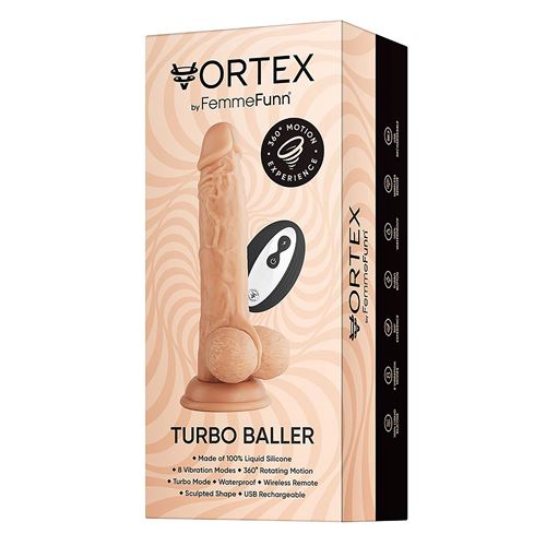 FemmeFunn - Vortex - Turbo Baller - Realistische vibrator met afstandsbediening