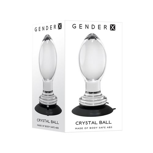 Gender X - Crystal Ball - Anaalplug met afneembare zuignap 