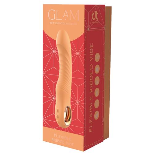 Glam - Flexibele geribbelde vibrator