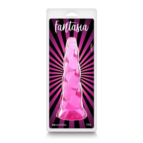 fantasia---siren---gedraaide-dildo-met-zuignap---19-cm