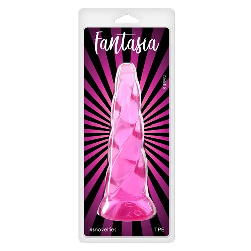 fantasia---siren---gedraaide-dildo-met-zuignap---19-cm