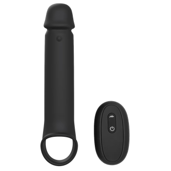 Ramrod - vibrerende rechte penisverlenger met afstandsbediening