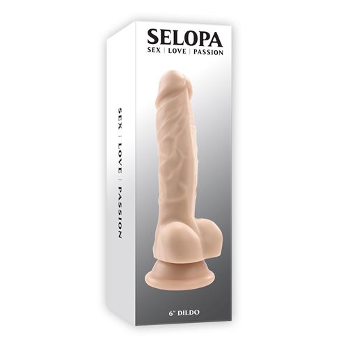 Selopa - PVC dildo met zuignap 19 cm