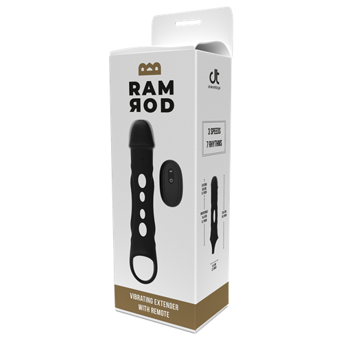 Ramrod - vibrerende penisverlenger met afstandsbediening