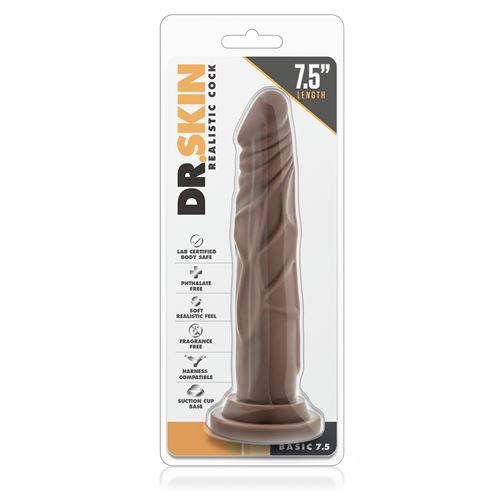 dr.-skin---realistische-dildo-met-zuignap---17-cm