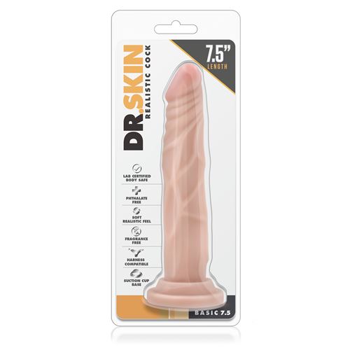 dr.-skin---realistische-dildo-met-zuignap---17-cm