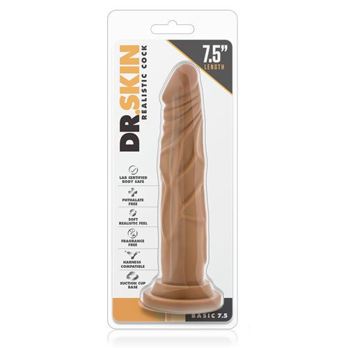 dr.-skin---realistische-dildo-met-zuignap---17-cm