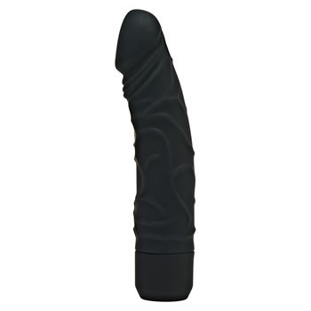 Klassieke Realistische Vibrator met aders (Zwart)