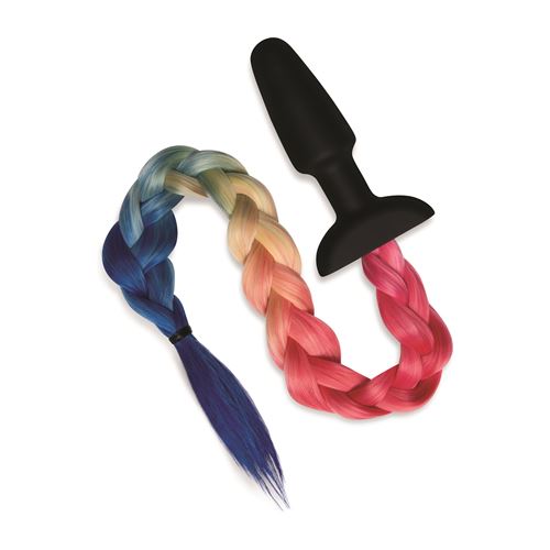 whipsmart-4.9-inch-silicone-plug-with-play-tails-rainbow-tail