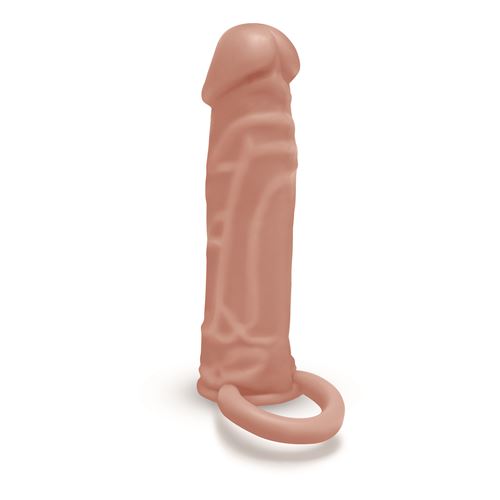 size-up-silicone-realistic-penis-extender-with-ball-loop-tan