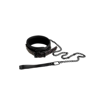 Luxury Fetish - Halsband met ketting (Paars)
