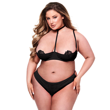 Set kwartcup-bh en string - Plus Size