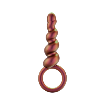 Matrix - Spiral Loop Plug - Anaalplug met ring (Bruin)