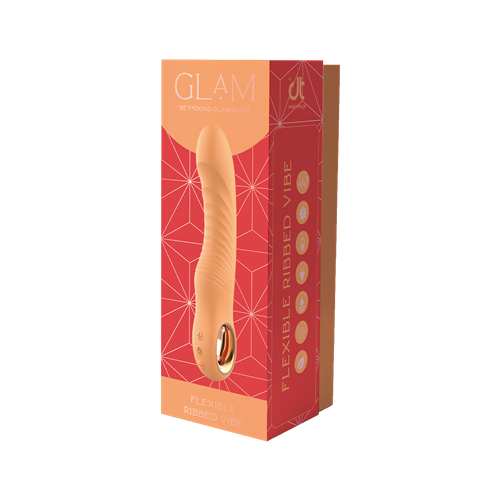 Glam - Flexibele geribbelde vibrator