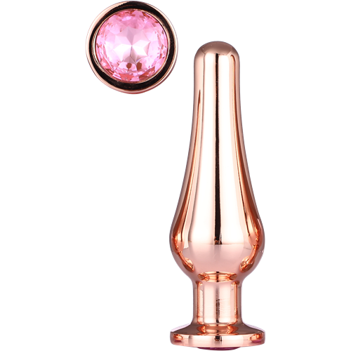 Dream Toys - Gleaming Love - Pleasure plug - Goud kleurige buttplug met siersteen