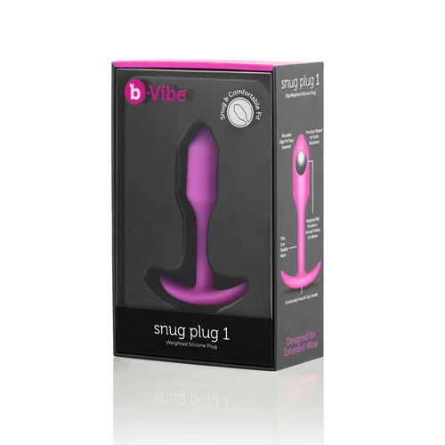 b-vibe---snug-plug-1---verzwaarde-anaalplug