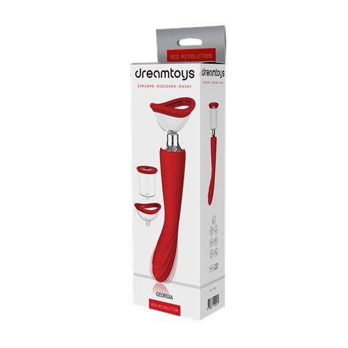 dream-toys---red-revolution---georgia---g-spot-vibrator-met-vacuumpomp