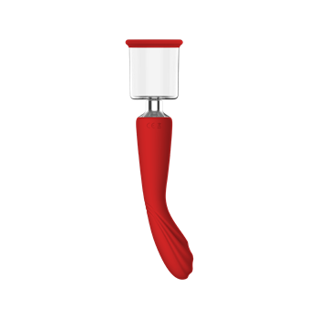 Georgia - G-spot vibrator met vacuümpomp (Rood)