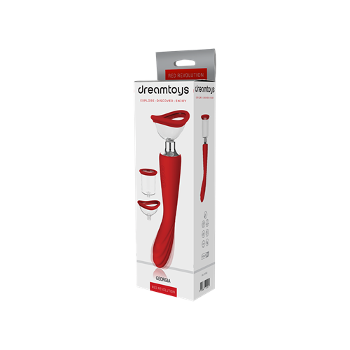 Dream Toys - Red Revolution - Georgia - G-spot vibrator met vacuümpomp