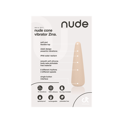 Nude - Zina - Reisformaat kegelvormige vibrator