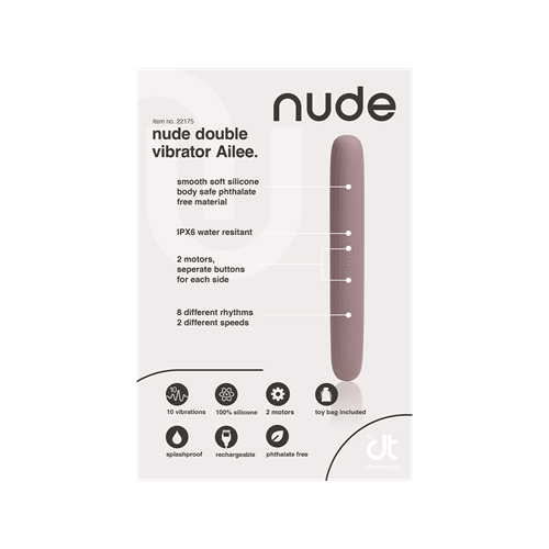 Nude - Ailee - Reisformaat dubbelzijdige vibrator