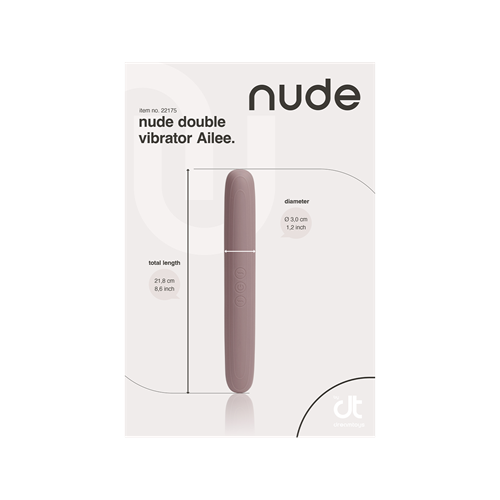 Nude - Ailee - Reisformaat dubbelzijdige vibrator