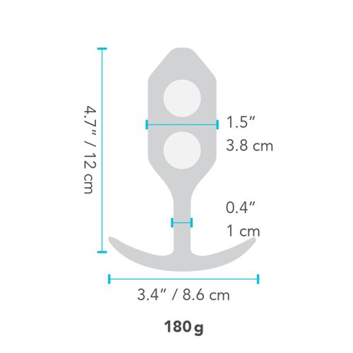 b-vibe---snug-plug-3---verzwaarde-anaalplug