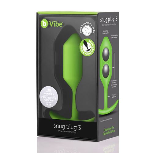 b-vibe---snug-plug-3---verzwaarde-anaalplug