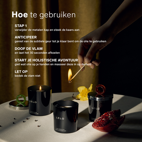 LELO - Flickering Touch Massage Candle - Massage kaars