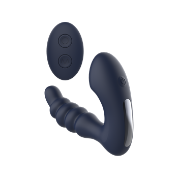 Voyager - Prostaatvibrator met afstandsbediening (Blauw)