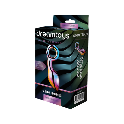 Dream Toys - Glamour Glass - Chunky ring plug - Glazen buttplug