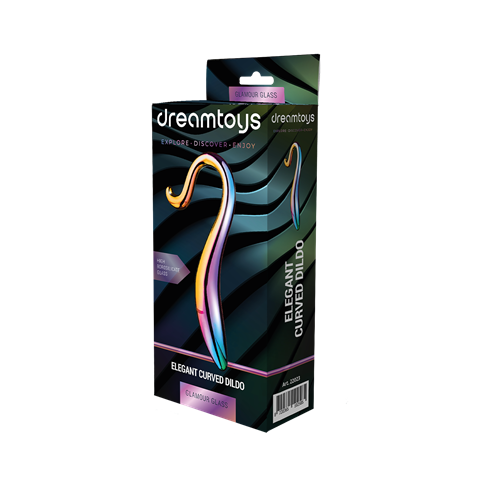 Dream Toys - Glamour Glass - Elegant curved dildo - Glazen dildo