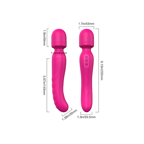 Dream Toys - Vibes of Love - Dubbelzijdige wandvibrator met warmtefunctie 