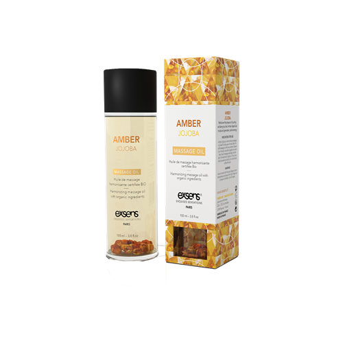 Exsens - Amber Jojoba - Massageolie met steentjes