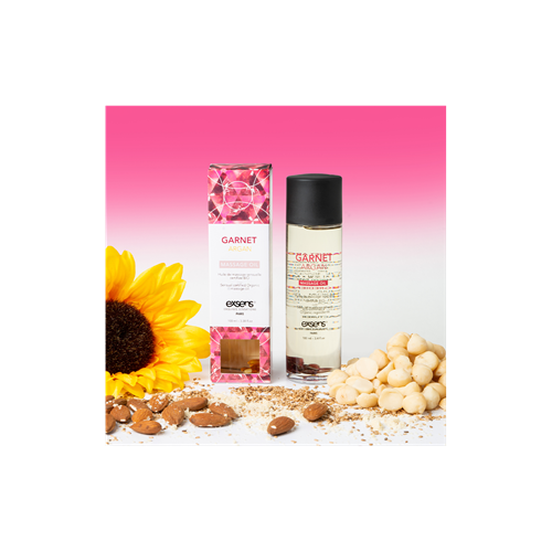 Exsens - Garnet Argan - Massageolie met steentjes