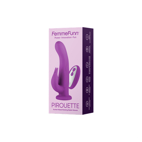 FemmeFunn - Pirouette - Roterende rabbit vibrator met zuignap