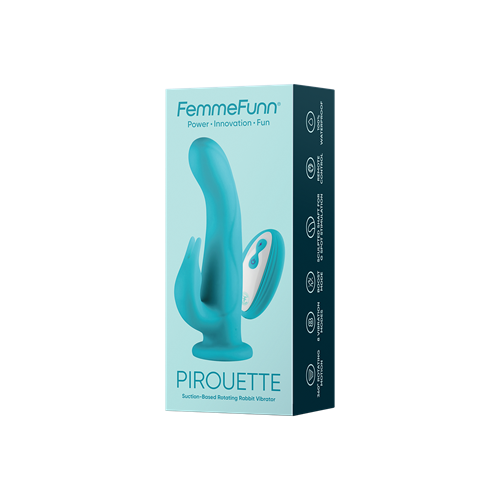 FemmeFunn - Pirouette - Roterende rabbit vibrator met zuignap