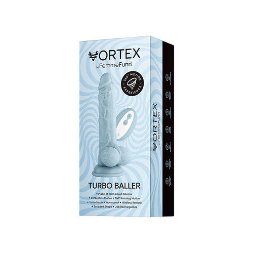 FemmeFunn - Vortex - Turbo Baller - Realistische roterende vibrator met balzak