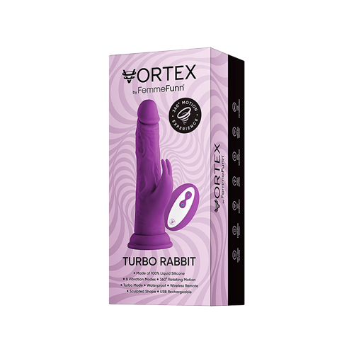 FemmeFunn - Vortex - Turbo Rabbit - Roterende realistische rabbit vibrator