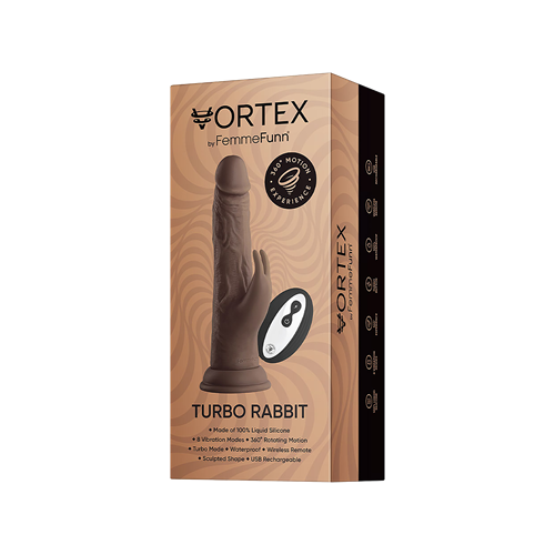 FemmeFunn - Vortex - Turbo Rabbit - Roterende realistische rabbit vibrator